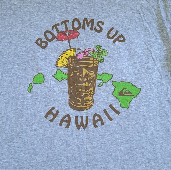 Quiksilver🏄‍♂️ "Bottoms Up Hawaii"🍹 Graphic Tee👕 - NWT - Picture 8 of 12